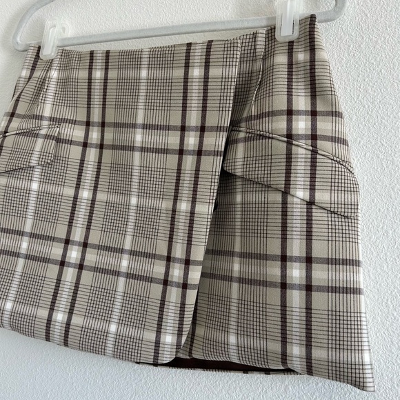 Simkhai Payton Plaid Wrap Mini Skirt - Picture 3 of 6